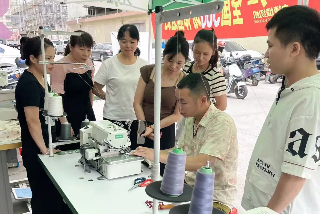 百城燃动，智缝万家｜中捷路演走进广东普宁：机器怎么样，一踩便知